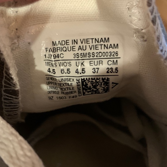 Converse Low-Top Canvas Sneaker - Grey - Picture 7 of 7